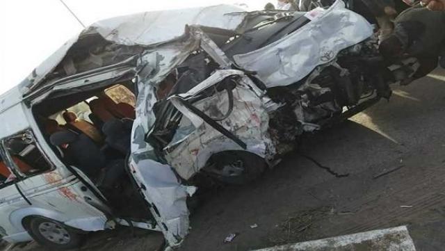 إصابة 8 أشخاص فى حادثى سير ببنى سويف
