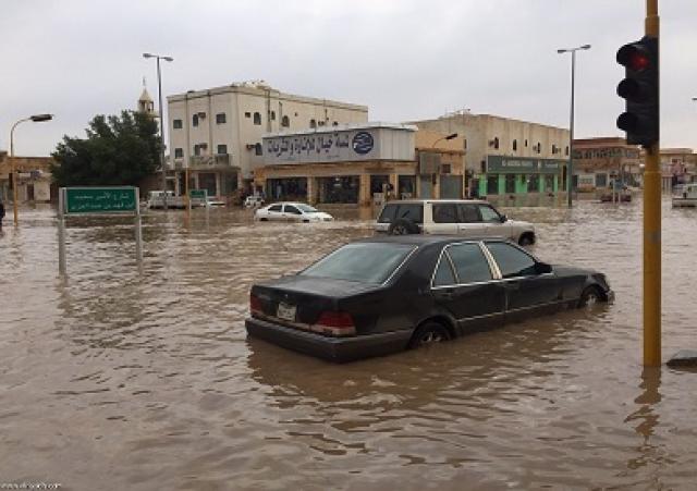 الأمطار في حفر الباطن