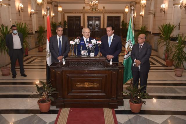 خلال المؤتمر الصحفي