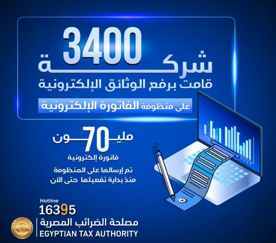 رئيس مصلحة الضرائب :  منظومة الفاتورة الإلكترونية خطوة رئيسية لتطوير المنظومة الضريبية وتحصيل حقوق الخزانة العامة للدولة
