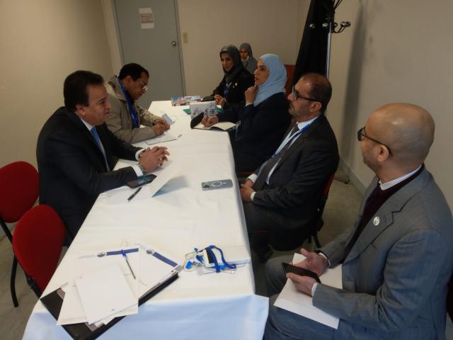 وزير التعليم العالي خلال بعض اللقاءات