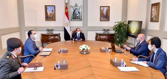 الرئيس السيسى خلال الاجتماع