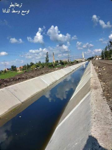 احدى الترع التى تم تطويرها