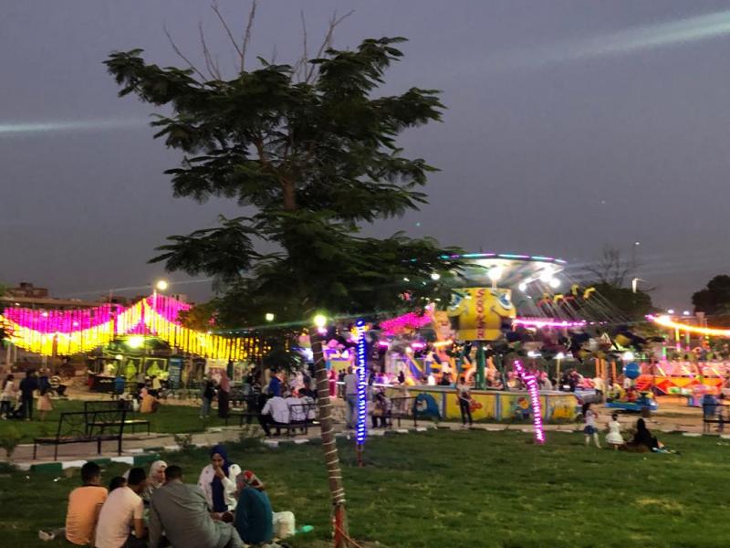 توافد الزوار على حدائق الرى بالقناطر الخيرية للاحتفال بعيد الأضحى