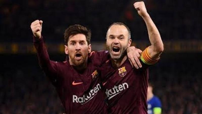 ميسي يوجه رسالة مؤثرة إلى إنييستا بعد إعلانه اعتزال كرة القدم