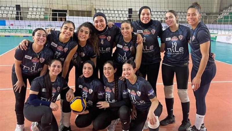 تدريبات فنية لسيدات طائرة الزمالك استعدادًا للسجون الكيني