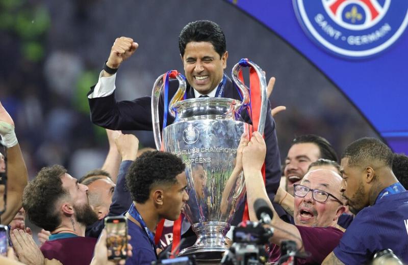 بعد تتويج فريقه بدوري أبطال أوروبا.. الخليفي يوجه دعوة من قصر الإليزيه